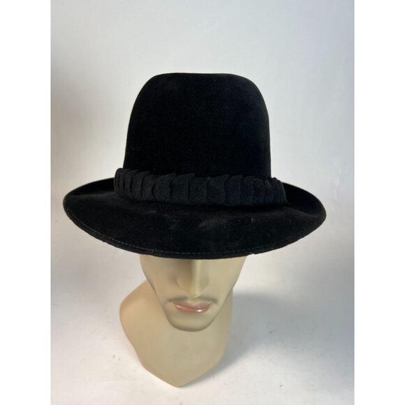Vintage Borsalino Velour Fedora Hat Made In Italy - Picture 12 of 16